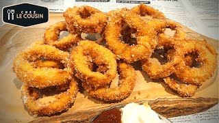 ✅ Crispy onion rings  حلقات البصل المقرمشة  Rondelles doignon croustillantes [upl. by Aniles]