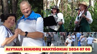 Alytaus senjorų naktišokiai 2024 07 08 su grupe RampA iš Tytuvėnų [upl. by Haidebej]