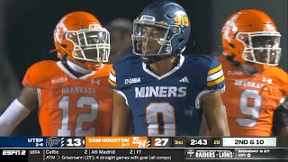 UTEP vs Sam Houston Football Game Highlights 2023 [upl. by Miah311]