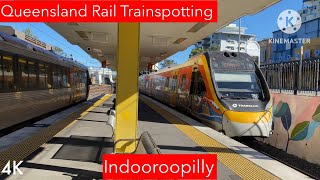 Queensland Rail Trainspotting  Indooroopilly [upl. by Shaffert123]