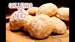 GALLETAS DE NUEZ  BESITOS DE NUEZ  Receta fácil y rendidora  ChefVictorZugasti [upl. by Ociral535]