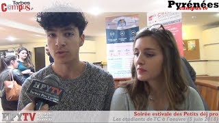 Petits déj pro pour les étudiants TC 5 juin 18  HPyTv Campus Tarbes [upl. by Kauffmann]