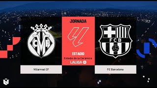 Villareal vs Barcelona  La Liga 202425  Gameplay pes 2021 [upl. by Marena677]