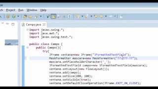 Tutoriales Java 11  JFormattedTextField [upl. by Anisor267]