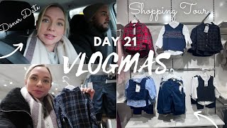 VLOGMAS Day 21  Kurze Shopping Tour  Döner Date  Weihnachtsoutfit kaufen [upl. by Nauquf]