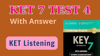 Cambridge KET 7 listening test 4 [upl. by Mussman640]