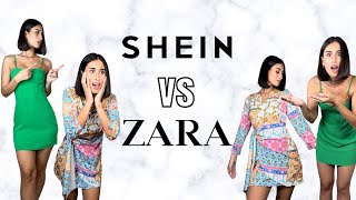 SHEIN vs ZARA ESTATE  TRY ON HAUL DUPES ECONOMICI 8 [upl. by Eilyab]