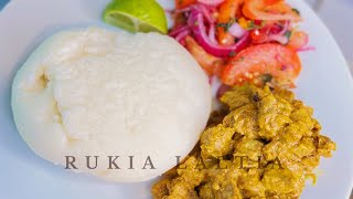 Lets make EastAfrican Favourite Meal Stirfried Meat Nyama yakukausha Ugali amp Kachumbari [upl. by Nnylirak]