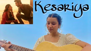 Kesariya  Arijit Singh  Brahmastra  Ranbir Alia  Female Guitar Cover by Anshika🧡 [upl. by Meekyh]