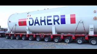 Transport exceptionnel dun autoclave au Maroc par DAHER [upl. by River]