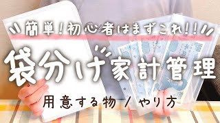 【初心者でも簡単】袋分け家計管理のやり方を紹介！│家計簿│給料日ルーティン│封筒貯金ファイル [upl. by Aiekal]