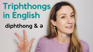 Triphthongs in English  diphthong amp ə combination in one syllable  English Pronunciation [upl. by Charmion]