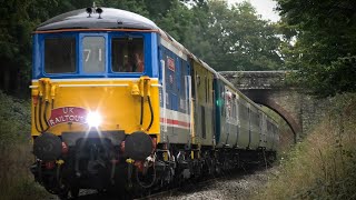 Bluebell Railway Beer Festival  GBRf 73128  73119  66792  BR Blue 33111 amp 32424 Beachy Head [upl. by Pru]