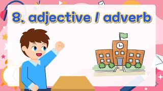 8 Adjectives Adverbs  Basic English Grammar for Kids  Grammar Tips [upl. by Oderfliw]