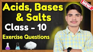 Acid Base and Salts class 10 NCERT solutions  Exercise Questions  Class 10 Science cbseboard [upl. by Ronica]