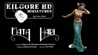 Kilgore HD Miniatures KGF013 Mata Hari 120mm resin figure [upl. by Lukasz106]