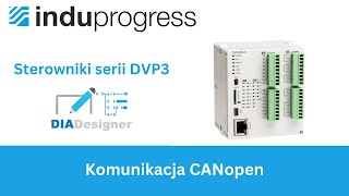 Sterowniki Delta DVP3 – 08 Komunikacja CANopen kurs DIADesigner [upl. by Nnail]