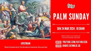 Palm Sunday Mass 2024 – Catholic Sunday Mass Today Live Online [upl. by Airreis]