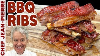 The Best Oven Roasted BBQ Ribs  Chef JeanPierre [upl. by Carri]