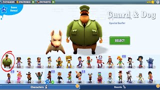 Subway Surfers  Guard and Dog Unlocked Update Mod  All Characters Unlocked and All Boards Gameplay [upl. by Lindahl538]