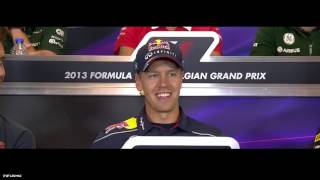 Sebastian Vettel funniest moments in press conferences [upl. by Bendicta]