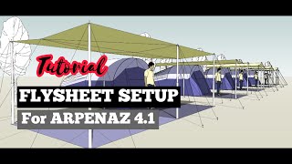 Flysheet Setup for Arpenaz 41 fresh amp black  Family Camping Malaysia  Tutorial Video [upl. by Goodson957]