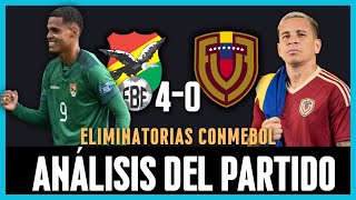 BOLIVIA 4 VENEZUELA 0  Análisis del Partido [upl. by Chessy]