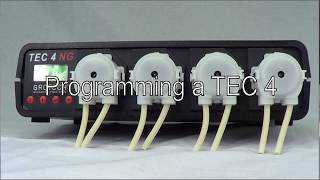 Programming of a Grotech TEC 4 NG 4channel dosing pump  English version [upl. by Ttcos718]