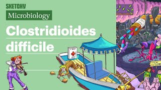 Clostridioides difficile Microbiology  USMLE Step 1  Sketchy Medical [upl. by Dlonyer]