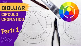 COMO DIBUJAR CIRCULO CROMATICO Paso a paso ✏️📏🖌️🔴🔵🟡🟠🟢🟣 tutorial circulocromatico [upl. by Stag]