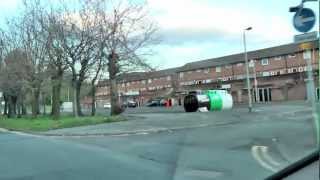 Slums of Lower Broughton Salford at sunset  April 2012 [upl. by Ocirema683]