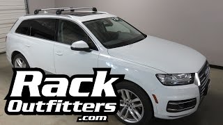 2017 Audi Q7 with Thule AeroBlade EDGE Roof Rack Crossbars [upl. by Aeet]