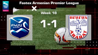 BKMA  Ararat 11 Fastex Armenian Premier League 202425 Week 18 [upl. by Sueaddaht]