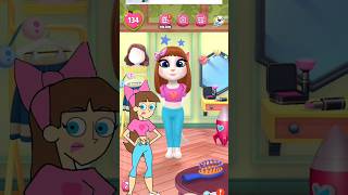 Lucy Saleman Makeover Talking Angela 🩷🩵shorts viralvideo video mytalkingangela2 [upl. by Atrebla]