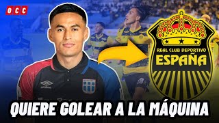 ANDY NAJAR ADMITE QUE QUIERE BAJAR DE LA NUBE AL REAL ESPAÑA Y QUE BUSCARÁ ANOTAR SU PRIMER GOL [upl. by Vanni]