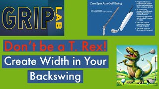 Zero Spin Axis Golf Swing  Creating Width in your Backswing  Drill  Lose the Lead Arm [upl. by Pillyhp]