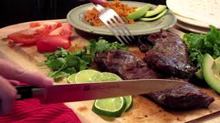 Carne Asada Skirt Steak Recipe Video [upl. by Shelton]