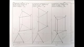 Assonometria di un prisma a base triangolare 14 [upl. by Goldner225]