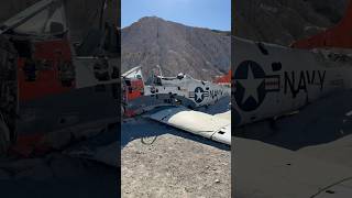 AIRCRAFT WRECKAGE FOUND IN DESERT 🌵 airplane aircraft plane desert aviation fyp viralvideo [upl. by Adnirod]