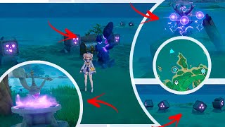 4 PUZZLES NA ILHA ACIMA DE TATARASUNA COM BAÃš LUXUOSO GENSHIN IMPACT [upl. by Xenia]