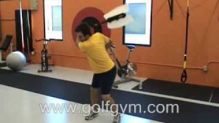 Golf Fitness Stephen Grant  Swing Fan Drills  GolfGym Academy [upl. by Arakal]