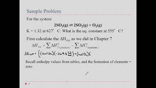 Ch137 The vant Hoff Equation [upl. by Nylecyoj]