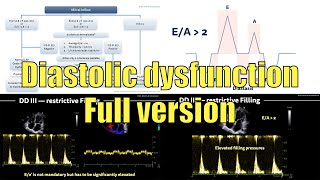 〖Echocardiography〗 Diastolic dysfunction full version 💘 [upl. by Seraphina]