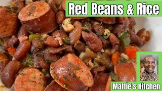 Homemade Red Beans and Rice  Red Beans and Rice Recipe  Matties Kitchen [upl. by Siramaj]