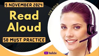 PTE Read Aloud  NOVEMBER 2024  MUST PRACTICE [upl. by Nivart]