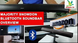 MAJORITY SNOWDON BLUETOOTH SOUNDBAR UNBOXING OVERVIEW AND HOW TO SET UPCONNECT TO BLUETOOTH DEVICE [upl. by Winnie]