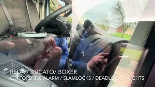 Relay  Ducato  Boxer Van alarm system Deadlocks  Slamlocks  lighting system [upl. by Fleece259]