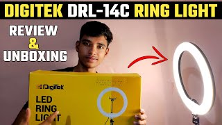 Digitek DRL14C Ring Light Unboxing amp Review 2023 For YouTube Video [upl. by Eresed]