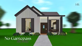 14k No Gamepass House  Roblox Bloxburg [upl. by Nazar]