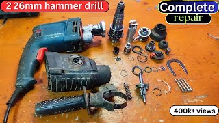 how to repair hammer drill machine  26mm hammer drill machine repair  rotary hammer drill repair [upl. by Steep]